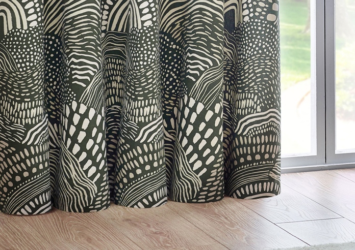 Nola Eyelet, Olive - Ready Made Curtains - Image 6